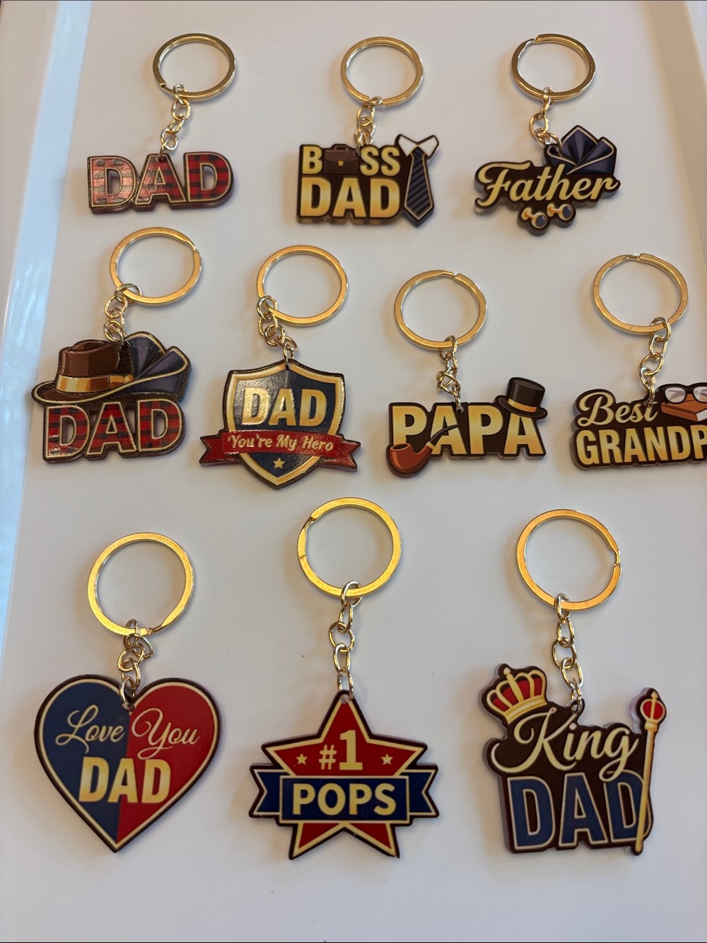 Assorted Dad Keychains Tour Choice